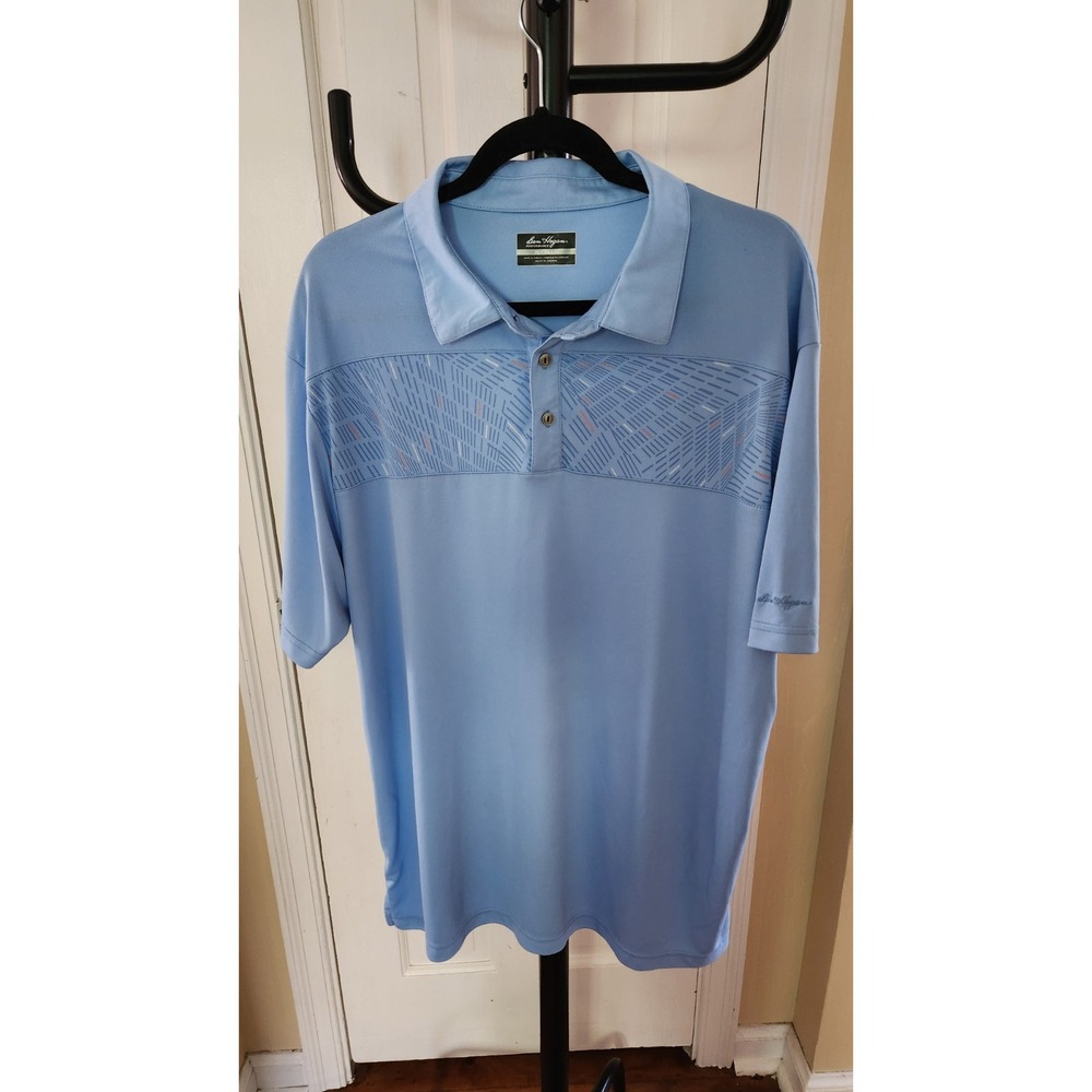 Ben Hogan Performance Polo Shirt Mens XL Copen Blue Short Sleeve Golf